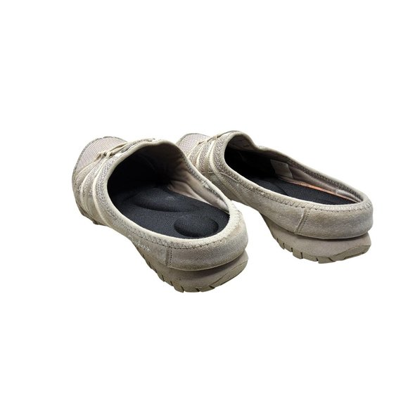 Skechers Womens Brushed Leather and Mesh Slide On Mules - Picture 5 of 7